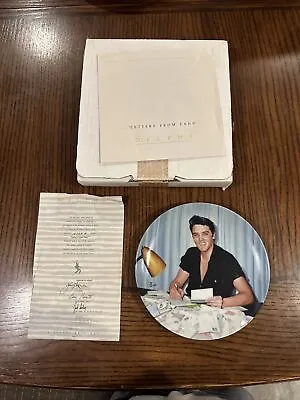 Elvis Presley Collector Plate  Letters From Fans  Bradford Exchange Delphi L@@K! • $14.99