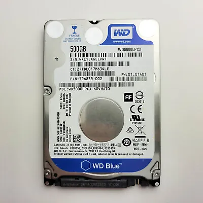 Laptop Hard Drive 250GB 320GB 500GB 2.5  SATA HDD WD HGST Seagate Samsung Lot • £8.49