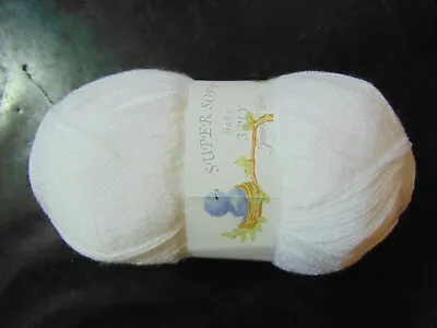 James C Brett 3ply Baby Wool 100% Acrylic Knitting Yarn White • £2.50