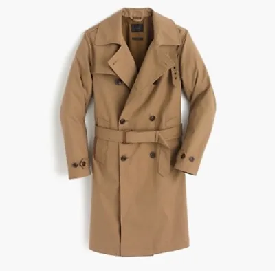 $179 J. Crew Double Breasted Cotton Trench Coat Brown Camel 6P No Belt. • $39