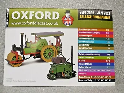 £1.99 • Buy Recent  OXFORD DIECAST  Catalogue  SEPTEMBER 2020 - JANUARY 2021 ..