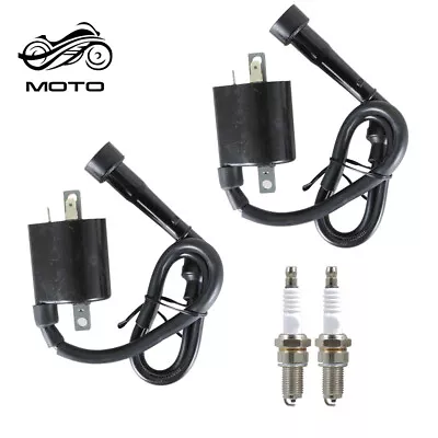 2Pcs For Motorcycle Yamaha VIRAGO 535 XV535 1987-2000 Ignition Coil & Spark Plug • $23.99