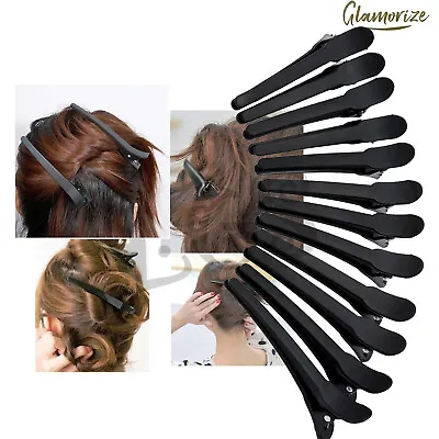 Black Sectioning Hairdressing Clips Long Hair Clips Saloon Hair Styles  • £0.99