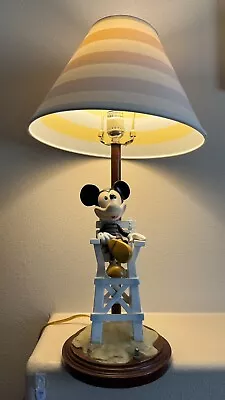 Disney Paradise Pier Mickey Mouse Lifeguard Desk Lamp Plug In Prop! Super Rare! • $399.99