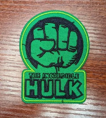 Incredible Hulk Patch Green Fist Marvel Comics Avengers Embroiderer Iron On 3X2  • $5