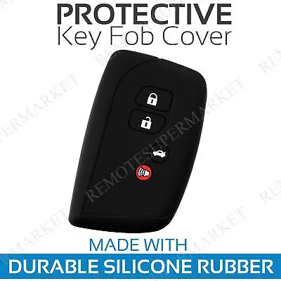 Key Fob Cover For 2013-2017 Lexus LS460 Remote Case Rubber Skin Jacket • $6.95