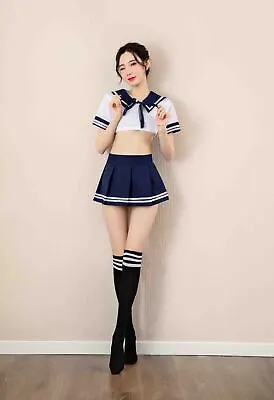 Sailor Outfit Fancy Dress Costume Sexy Womens Naughty School Girl Cosplay • £12.99