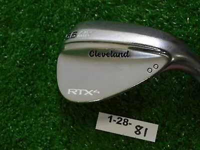 Cleveland RTX-4 Satin Chrome 56* 10* Sand Wedge Mid DG Tour S400 Stiff Steel • $66.59