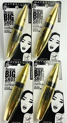 NEW (4) MAYBELLINE THE COLOSSAL BIG SHOT X SHAYLA Mascara 228 Baddest Black • $19.99