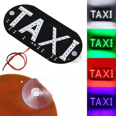 Taxi Car Windscreen Cab Top Indicator Lamp Led Signal Bulbs Windshield 12v DC • $9.39