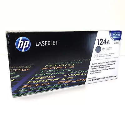 NEW Genuine HP Q6000A 124A Black Toner Cartridge For HP LaserJet 1600 2600 2605+ • $39.99