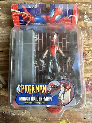 Spider-Man Manga With Wall Crawling Action Toy Biz Marvel McFarlane 2002 ⭐Rare⭐️ • $65