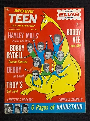 1962 Summer MOVIE TEEN ILLUSTRATED Magazine FN 6.0 Elvis Presley / Hayley Mills • $20.25