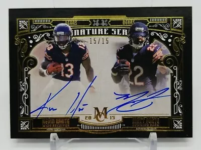 2015 Topps Museum Collection MATT FORTE / KEVIN WHITE Dual Signature Series /15 • $44.89