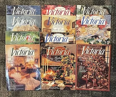 Lot Of 11 Victoria Magazines Vintage 1993 Back Issues Bliss Missing September • $47.39