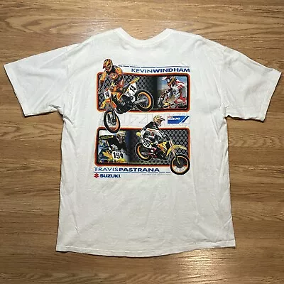 Kevin Windham Travis Pastrana Team Suzuki Motocross T Shirt XL RARE • $129.99