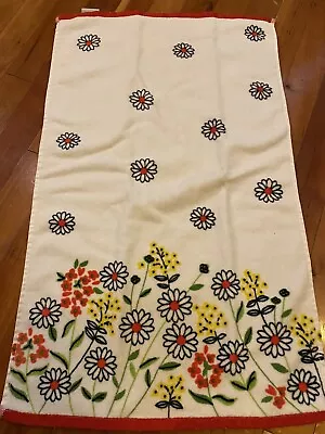 Pre-Owned VERA 🐞 Neumann FLOWERS 100% Cotton Terry Cloth Kitchen Tea Hand Towel • $20