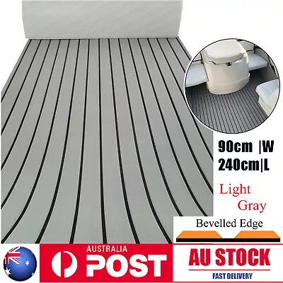 $69 • Buy 240cmx90cm EVA Foam Boat Decking Sheet Pads Marine Flooring Carpet Light Gray