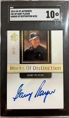 2014 UD SP Authentic Marks Of Distinction Auto GARY PLAYER (#8/35) SGC 10 • $314.99