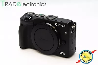 (👍Great) Canon EOS M3 Mirrorless Camera Body Only 24.2MP  3  EF-M Mount • $419