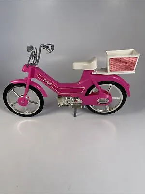 VTG 1983 Barbie Moped Motor Bike W/ Basket Mattel Motorcycle Bicycle Hong Kong • $24.11