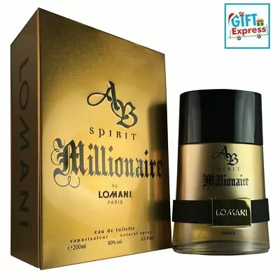 AB Spirit Millionaire By Lomani 6.6 Oz EDT Cologne For Men Brand New In Box • $24.95