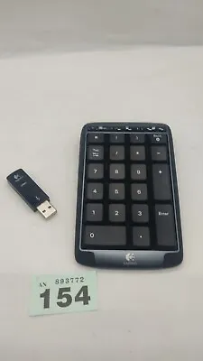 Logitech Wireless 2.4GHz Numerical Number Pad Keypad. Tested Working • £28.99
