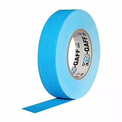 Pro Tapes Neon Pro Gaffer Tape Fluorescent Blue  1  X 50 Yds. • $20