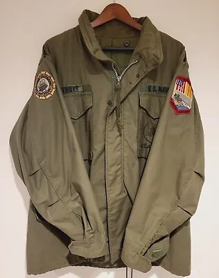 Vietnam Vintage M65 Seabees Jacket NSAD ACB1 Cau Viet With Patches Excellent • $695.99