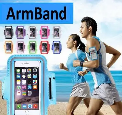 Sports Arm Band Mobile Phone Holder Bag Running Gym Armband Exercise All Phones • £4.95