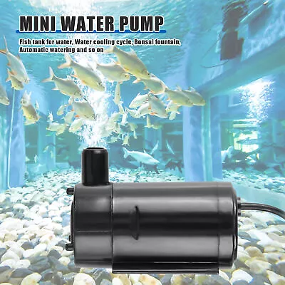 2PACK Water Pump Mini Mute Submersible USB 5V 1M Garden Fountain Tool Fish Tank • $6.98