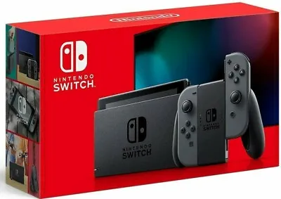 BRAND NEW Nintendo Switch Console W/ Gray Joy Controllers 32GB V2 • $269.99