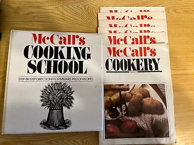 McCall's Cooking School Binder & 6 Cookery Booklets • $24.99