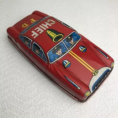 Vintage Toy Metal Fire Chief Car ESTATE • $14.99