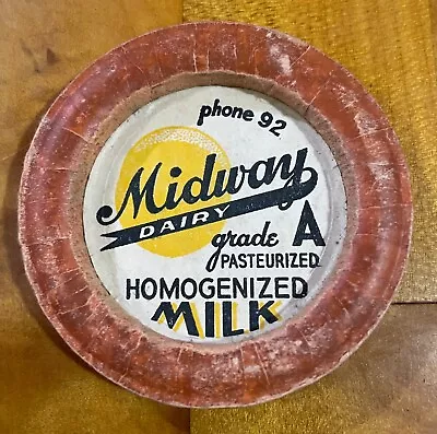 Midway Dairy  Bremerton Washington Phone 92 Milk Bottle Cap • $3