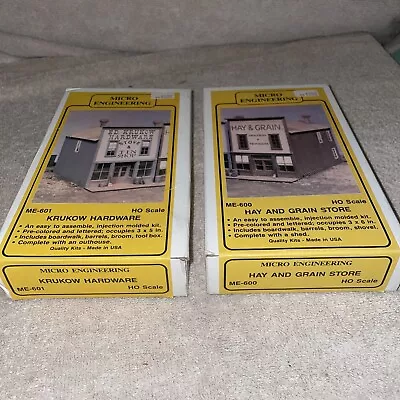 HO 1:87 “Hay & Grain Store” And “Krukow Hardware Micro Engineering ME600 & 601 • $15