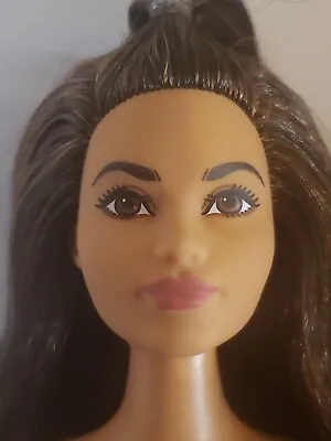Barbie NUDE HISPANIC CURVY DOLL  LONG  HAIR WITH PONYTAIL • $10