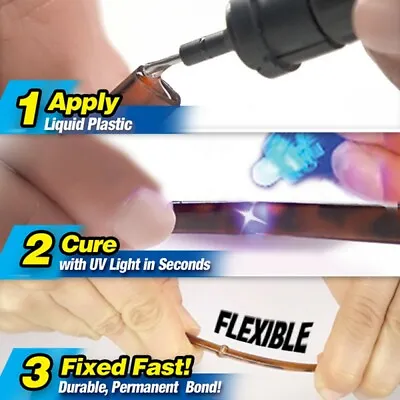£3.20 • Buy Quick 5 Second UV Light Fix Liquid Glass Welding Compound Glue Repair Pen Tool