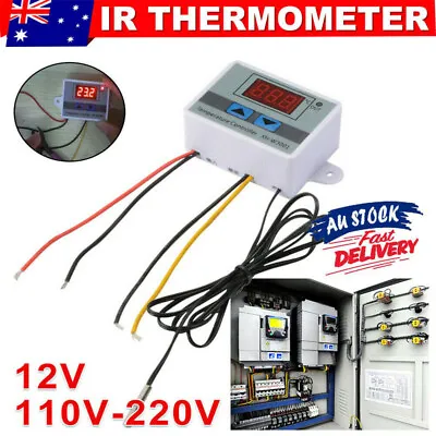 LCD Digital Temperature Thermostat XH-W3001 Controller 12V Heating Cooling • $9.99