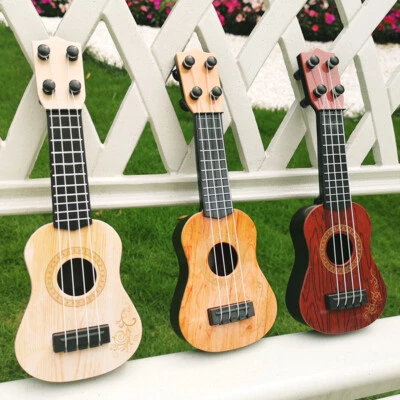 $12.98 • Buy Mini Children Simulation Wood Grain Ukelele Classical Guitar Toys Musical Model