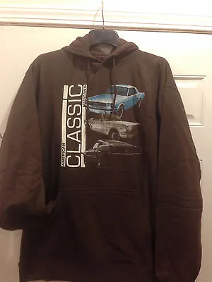 Ford MUSTANG Pullover Hoodie Brown Color By JH Design • $34.99