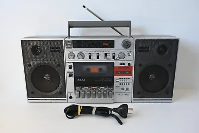 Vintage AKAI  AJ-R8 1980's Stereo Boombox GhettoBlaster - Cassette Radio Player • $180