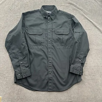 5.11 Tactical Shirt Men Medium Black Polyester Hiking Outdoors Camping Workwear. • $17.99