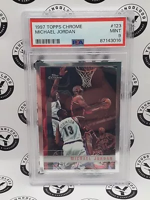 1997-1998 Topps Chrome Michael Jordan #123 Psa 9 Mint!! • $79.99