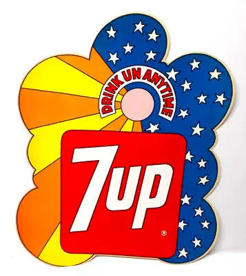 Vintage 1971 Peter Max Style John Alcorn Design General Store 7-UP Cooler Decal • $17.50