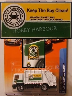 MATCHBOX #66 '08 Garbage Truck 2010 Issue (NEW In BLISTER) • $5.95