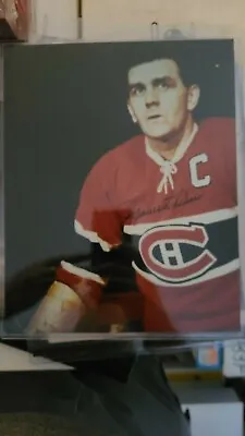 Maurice The Rocket Richard Montreal Canadiens Hall Of Fame Autographed 8 X 10 • $199.99