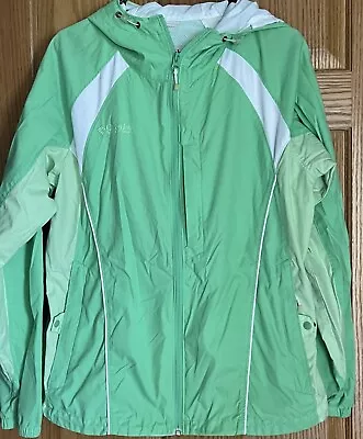 Columbia Women’s Hooded Green Jacket Size Large • £8.03