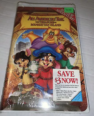 An American Tail The Treasure Of Manhattan Island (VHS 2000) NEW Sealed • $8.99