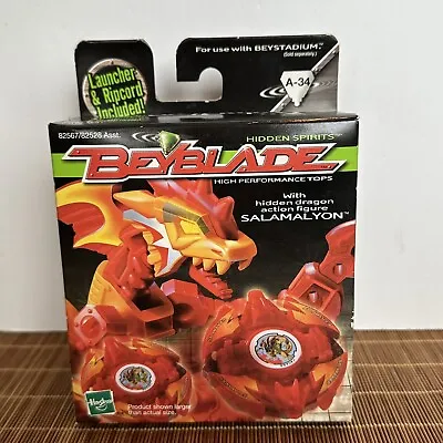 BeyBlade A-34 Salamalyon Hidden Spirits 2002 Hasbro New Sealed Dragon • $89.99